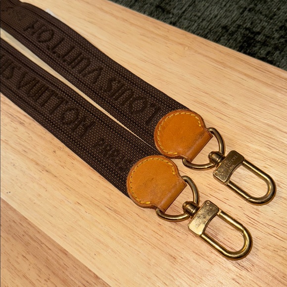 Louis Vuitton Brown and Gold Strap